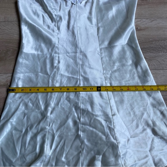 Vintage Le Boudoir Slip dress lingerie heart cut out  collar - Picture 7 of 9